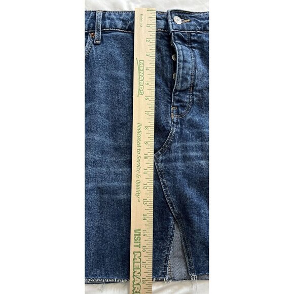 Old Navy Women’s High Rise Marcia Denim Mini Skirt Raw Fringe Hem NWT Size 18 - Picture 15 of 15